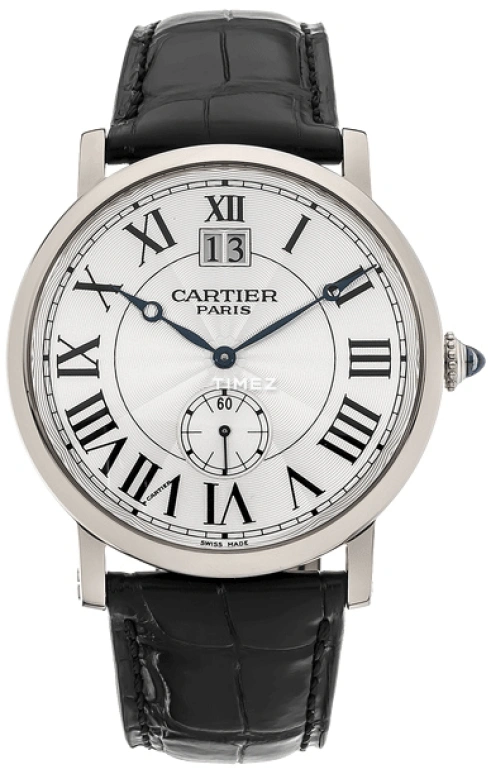 Cartier,Rotonde de Cartier 42mm,42mm,White Gold,Silver,Handwound,Big Date,In-house Caliber,W1550751