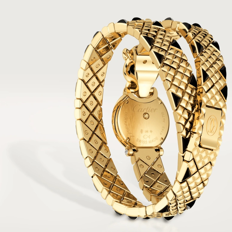 Cartier,Panthère Jewelry Watches 23.60mm,23.60mm,Yellow Gold,Gold,Quartz,Sapphire,Crystal Glass,Other,HPI01382