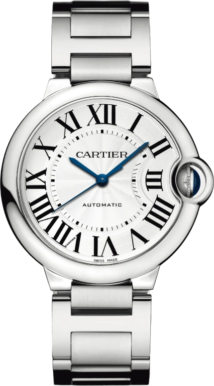 Cartier,Ballon Bleu de Cartier 36mm,36mm,Stainless Steel,Silver,Automatic,Sapphire,Crystal Glass,Round,WSBB0048