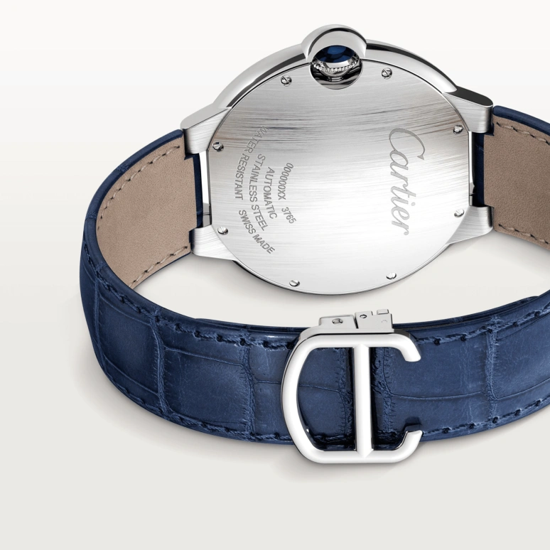 Cartier,Ballon Bleu de Cartier 42mm,42mm,Stainless Steel,Blue,Automatic,Day,42hours,WSBB0027
