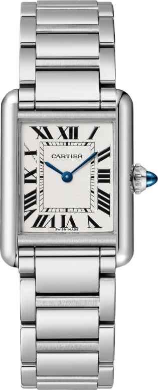 Cartier,Tank 29.50x22mm,29.50x22mm,Stainless Steel,Silver,Quartz,Sapphire,Crystal Glass,Square,WSTA0051