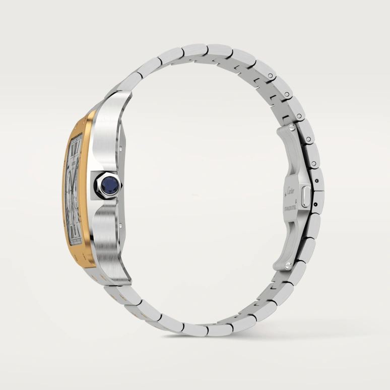 Cartier,Santos de Cartier 43.30x51.30mm,43.30x51.30mm,Stainless Steel,Luminous,Automatic,48hours,In-house Caliber,W2SA0008