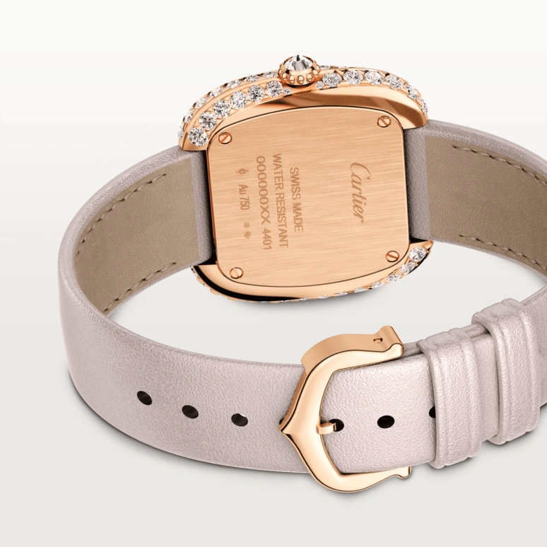 Cartier,Coussin de Cartier 30.40x31.10mm,30.40x31.10mm,Rose Gold,Silver,Quartz,Sapphire,Crystal Glass,Square,WJCS0005