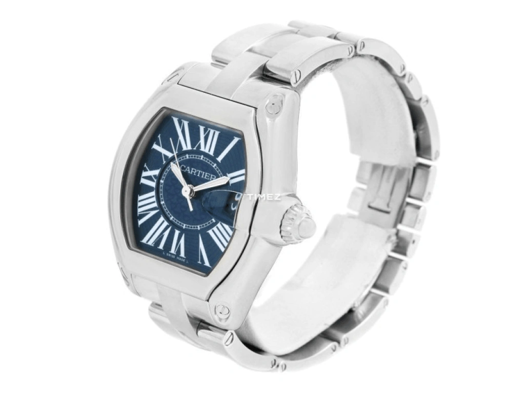 Cartier,Drive de Cartier 47.60x42.80mm,47.60x42.80mm,Stainless Steel,Blue,Automatic,Day,Sapphire,Crystal Glass,W6206012