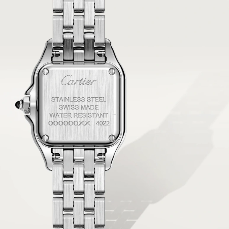 Cartier,Panthère de Cartier 23x30mm,23x30mm,Stainless Steel,Silver,Quartz,Sapphire,Crystal Glass,Square,WSPN0013