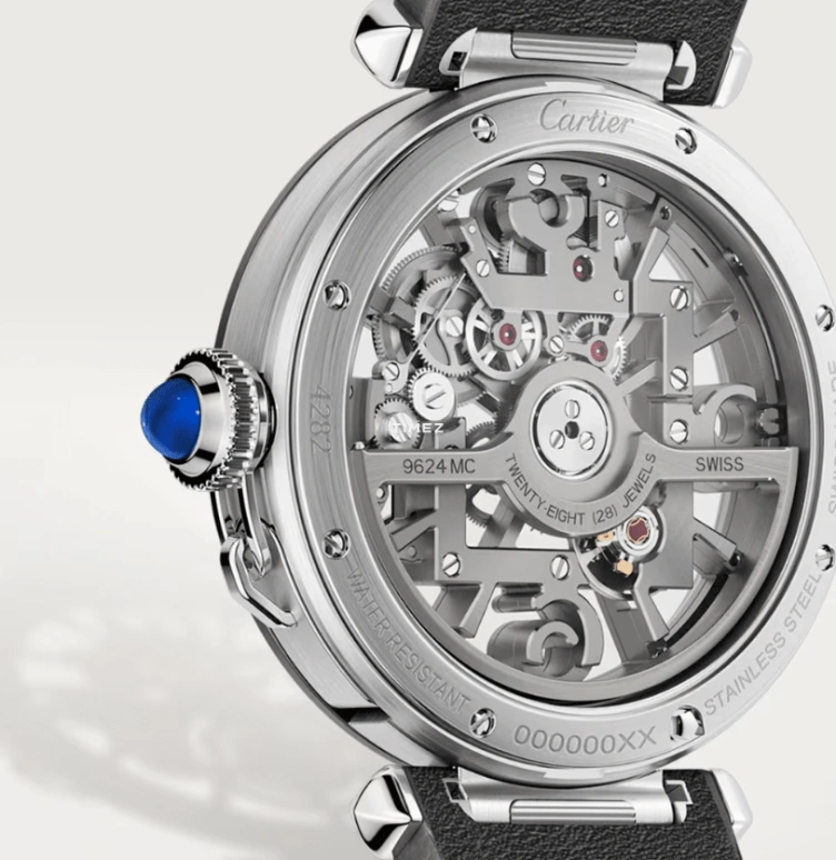 Cartier,Pasha de Cartier 41mm,41mm,Stainless Steel,Silver,Automatic,48hours,In-house Caliber,WHPA0017