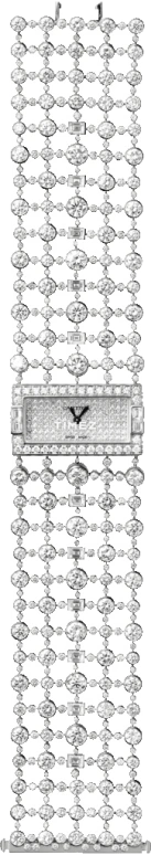 Cartier,High Jewelry Watches ,White Gold,Silver,Quartz,In-house Caliber,Sapphire,Crystal Glass,HPI00309