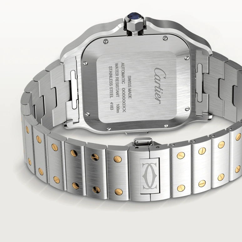 Cartier,Santos de Cartier 43.30x51.30mm,43.30x51.30mm,Stainless Steel,Luminous,Automatic,48hours,In-house Caliber,W2SA0008