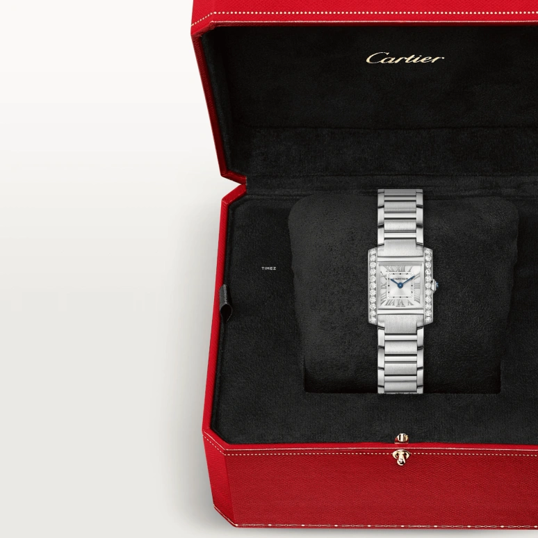 Cartier,Tank 25.70x21.20mm,25.70x21.20mm,Stainless Steel,Silver,Quartz,Sapphire,Crystal Glass,Square,W4TA0029