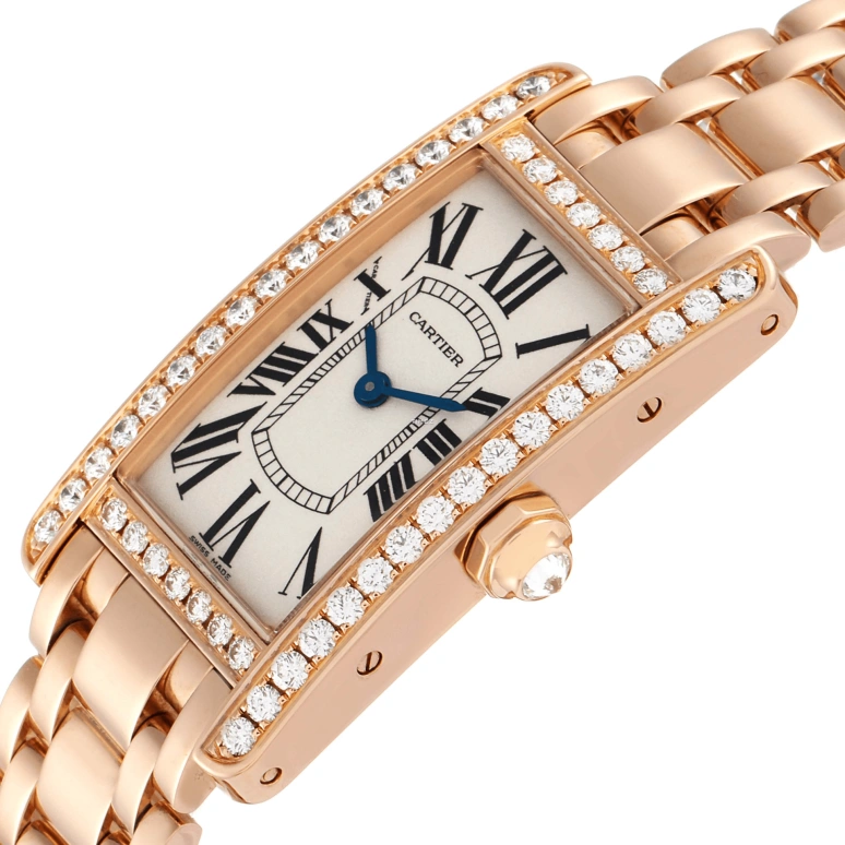 Cartier,Tank 35mm,35mm,Yellow Gold,White,Quartz,In-house Caliber,Sapphire,Crystal Glass,WB7079M5