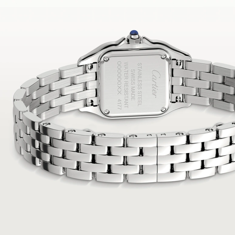 Cartier,Panthère de Cartier 23x30mm,23x30mm,Stainless Steel,Silver,Quartz,Sapphire,Crystal Glass,Square,W4PN0007