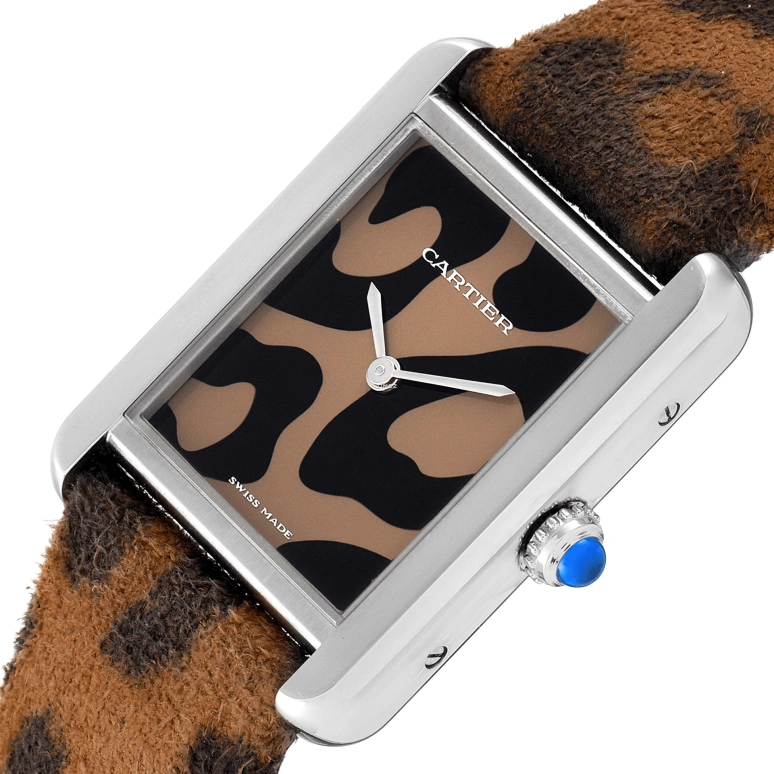 Cartier,Tank 34.80mm,34.80mm,Stainless Steel,White,Quartz,In-house Caliber,Sapphire,Crystal Glass,W5200016