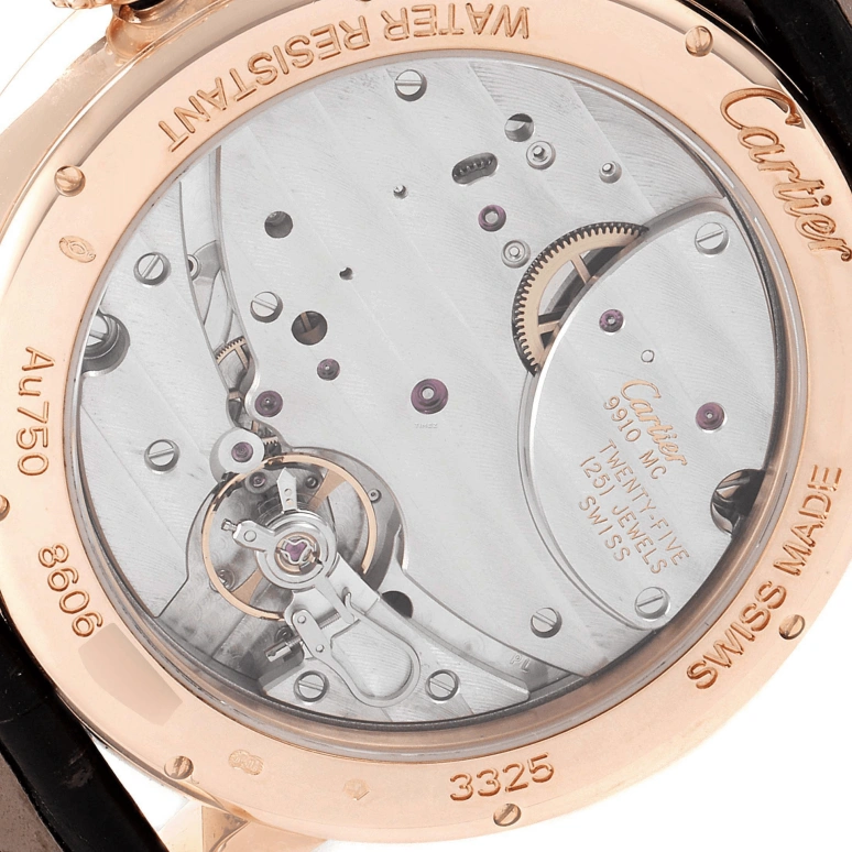 Cartier,Rotonde de Cartier 42mm,42mm,Rose Gold,Silver,Handwound,Power Reserve Indicator,Big Date,W1556203