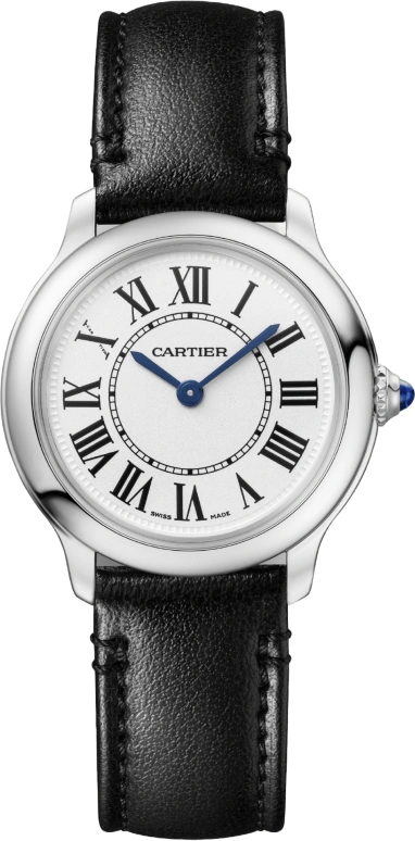 Cartier,Ronde de Cartier 29mm,29mm,Stainless Steel,Silver,Quartz,Sapphire,Crystal Glass,Round,WSRN0030