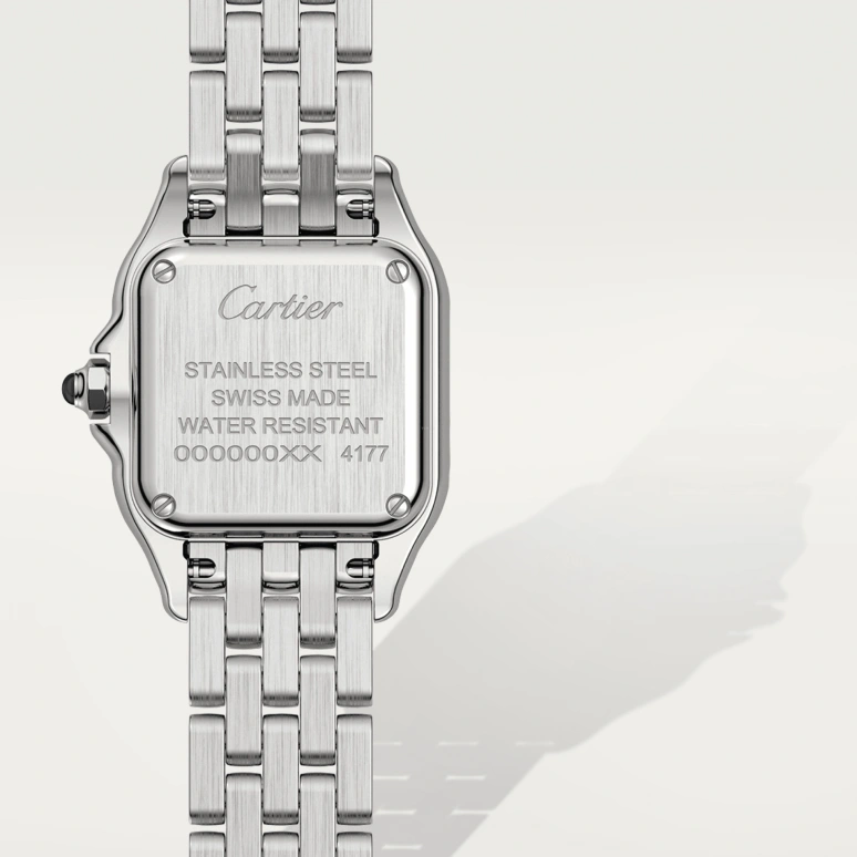 Cartier,Panthère de Cartier 23x30mm,23x30mm,Stainless Steel,Silver,Quartz,Sapphire,Crystal Glass,Square,W4PN0007