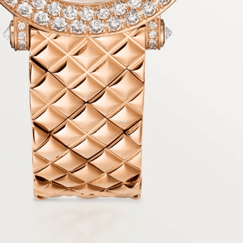 Cartier,Panthère Jewelry Watches 23.60mm,23.60mm,Rose Gold,Quartz,Sapphire,Crystal Glass,Other,HPI01510