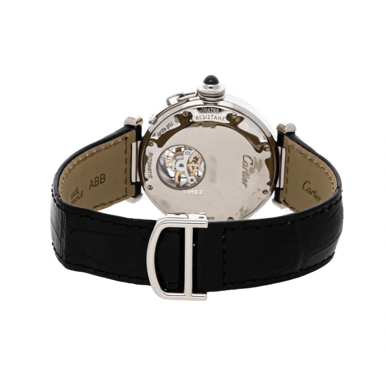 Cartier,Pasha de Cartier 38mm,38mm,White Gold,Silver,Black,Automatic,Tourbillon,Round,W3017751