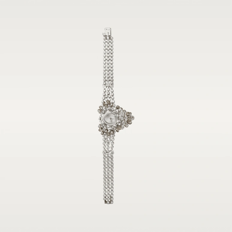 Cartier,High Jewelry Watches ,White Gold,Silver,Quartz,In-house Caliber,Sapphire,Crystal Glass,HPI00570