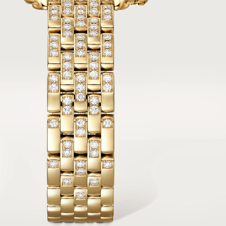 Cartier,Panthère de Cartier 36.50x26.70mm,36.50x26.70mm,Yellow Gold,Silver,Quartz,Glass,Square,WJPN0060