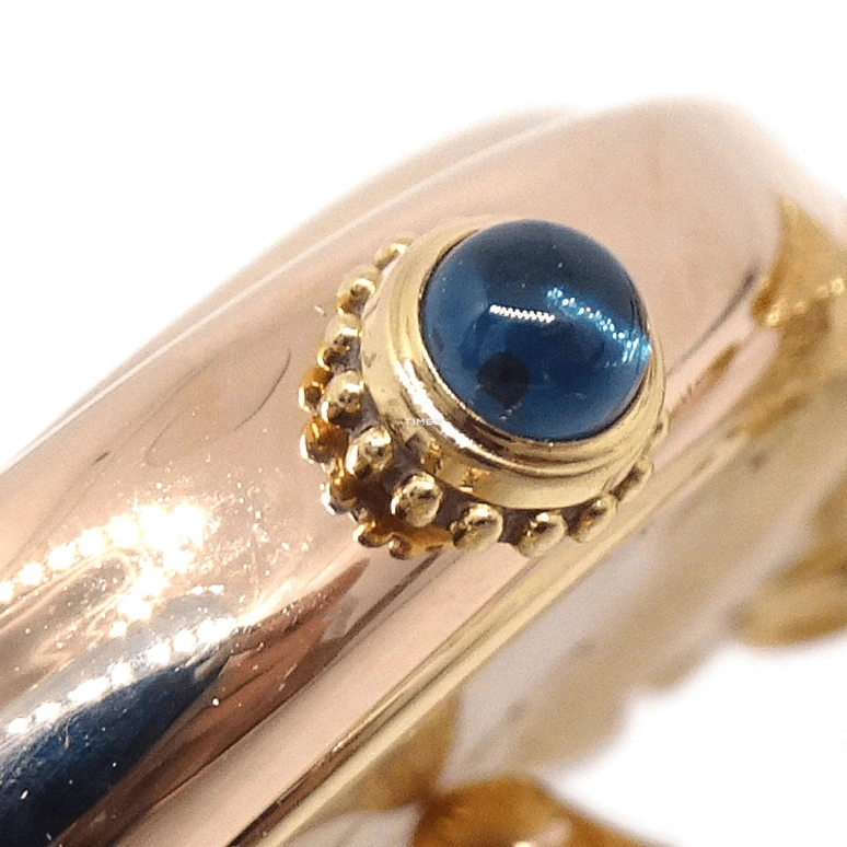 Cartier,Other 25mm,25mm,Yellow Gold,White,Quartz,Sapphire,Round,W60001S8