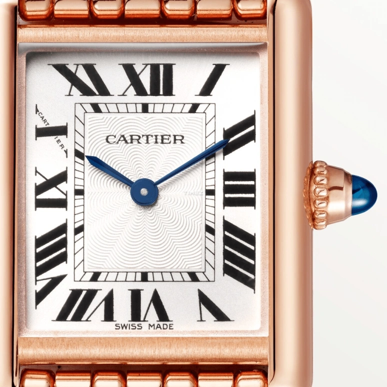 Cartier,Tank 29.50x22mm,29.50x22mm,Rose Gold,Silver,Handwound,38hours,In-house Caliber,WGTA0023