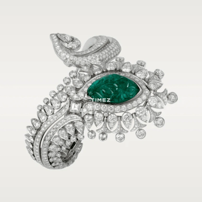 Cartier,High Jewelry Watches ,White Gold,Silver,Quartz,Sapphire,Crystal Glass,Other,HPI00403