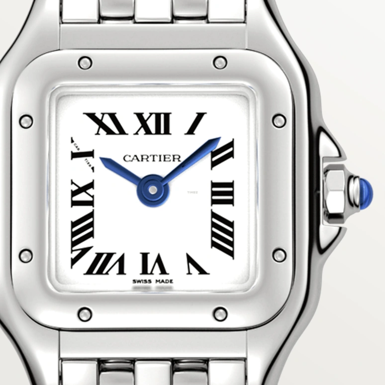 Cartier,Panthère de Cartier 25x19mm,25x19mm,Stainless Steel,Silver,Quartz,Sapphire,Crystal Glass,Square,WSPN0012