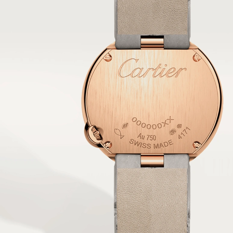 Cartier,Ballon Blanc de Cartier 30mm,30mm,Rose Gold,Silver,Quartz,Sapphire,Crystal Glass,Round,WJBL0008