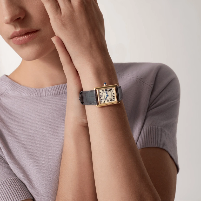 Cartier,Tank 33.70x25.50mm,33.70x25.50mm,Yellow Gold,Silver,Quartz,Hardlex,Square,WGTA0343