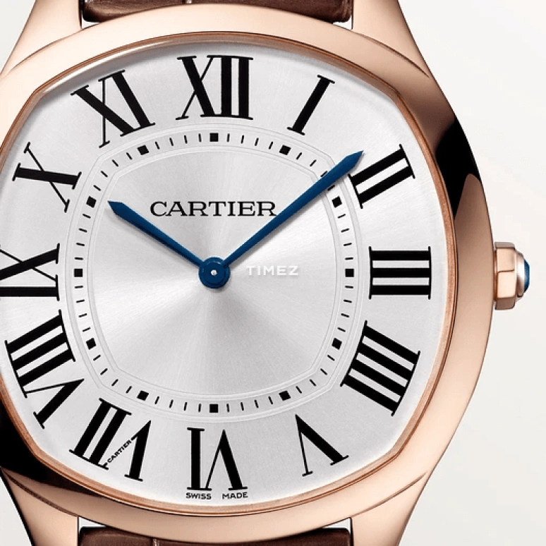 Cartier,Drive de Cartier 44.70x41.77mm,44.70x41.77mm,Rose Gold,Silver,Handwound,36hours,In-house Caliber,WGNM0006
