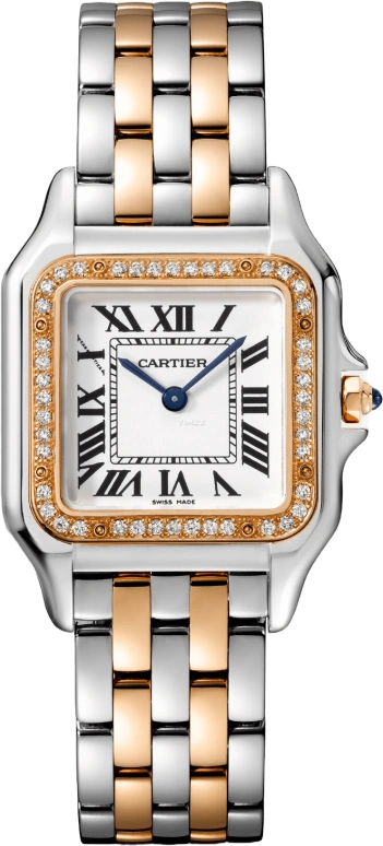 Cartier,Panthère de Cartier 29x37mm,29x37mm,Stainless Steel,White,Quartz,Sapphire,Crystal Glass,Other,W3PN0010