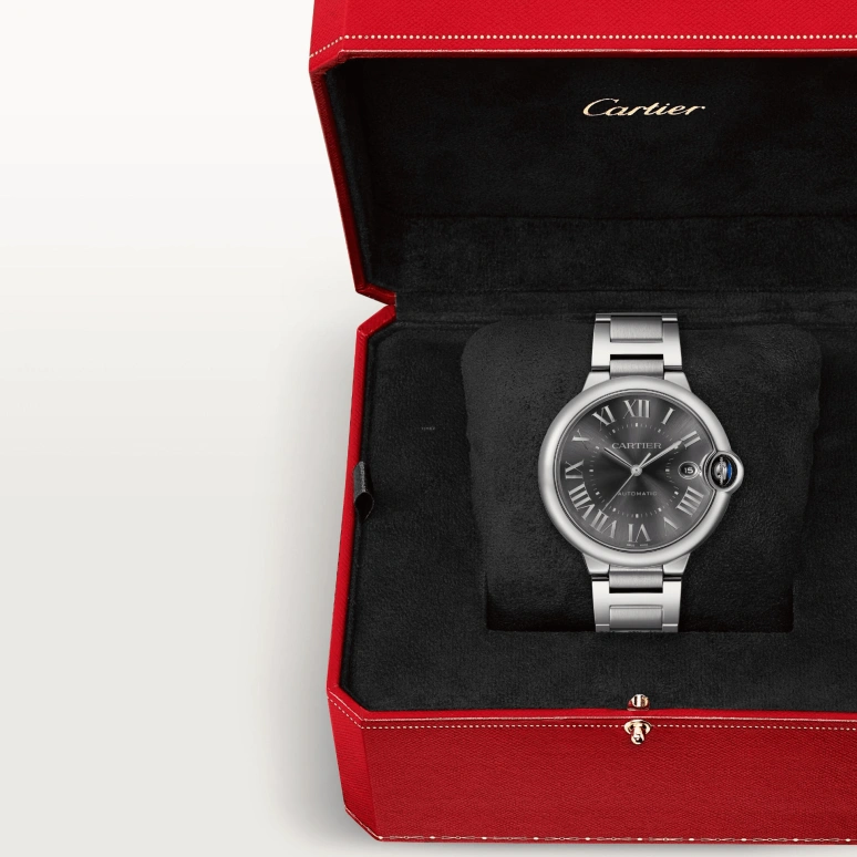 Cartier,Ballon Bleu de Cartier 40mm,40mm,Stainless Steel,Grey,Automatic,Day,42hours,WSBB0060