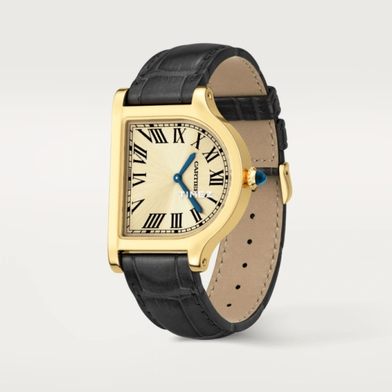 Cartier,Cloche 37.15x28.75mm,37.15x28.75mm,Yellow Gold,Gold,Handwound,38hours,In-house Caliber,Lu Han,WGCC0002