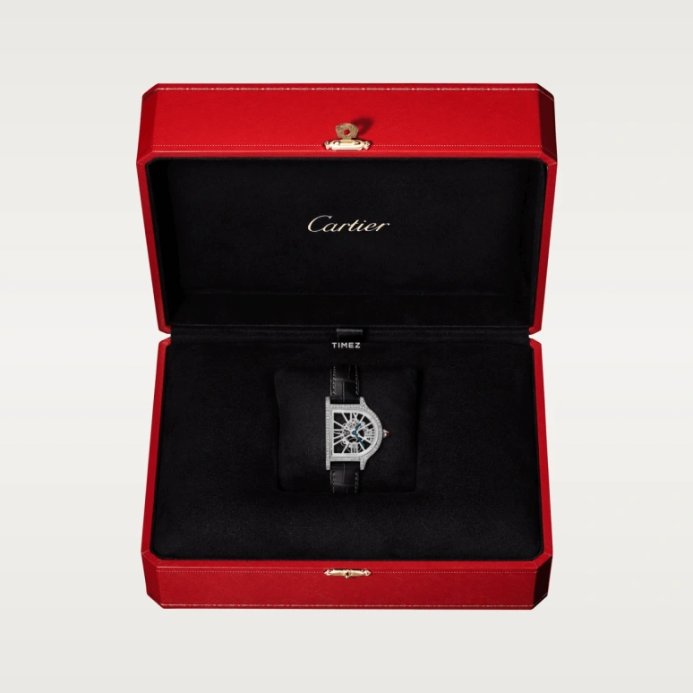 Cartier,Cloche 37.15x28.75mm,37.15x28.75mm,Platinum,Skeleton,Handwound,38hours,In-house Caliber,CLOCHE DE CARTIER
