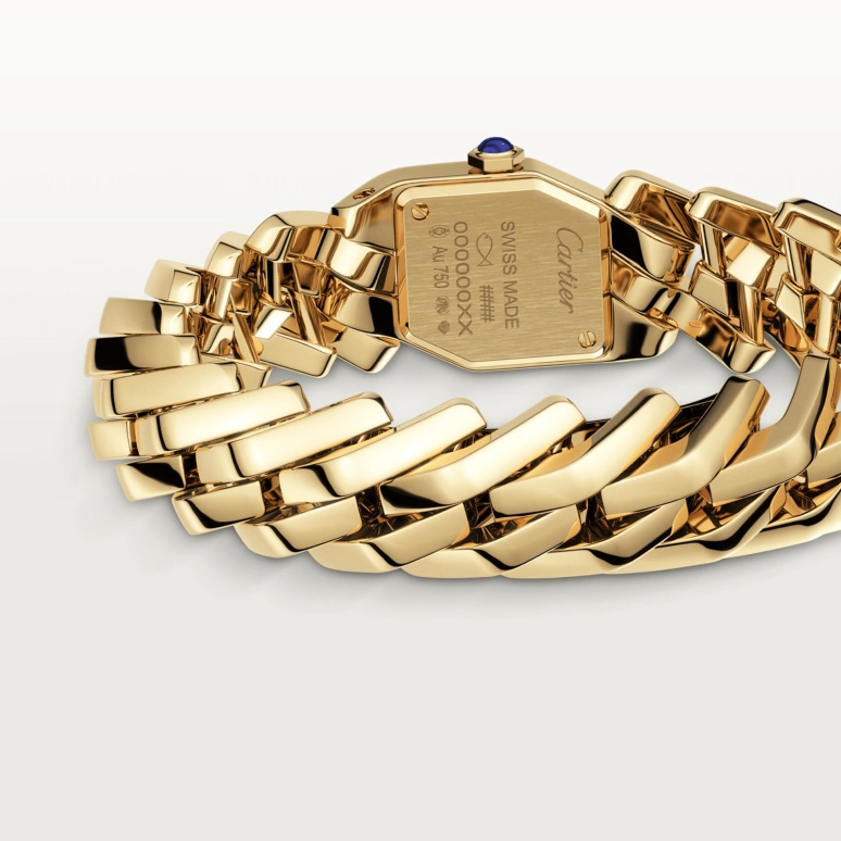 Cartier,Maillon de Cartier 31x17mm,31x17mm,Yellow Gold,Silver,Quartz,Sapphire,Crystal Glass,Other,WGBJ0002