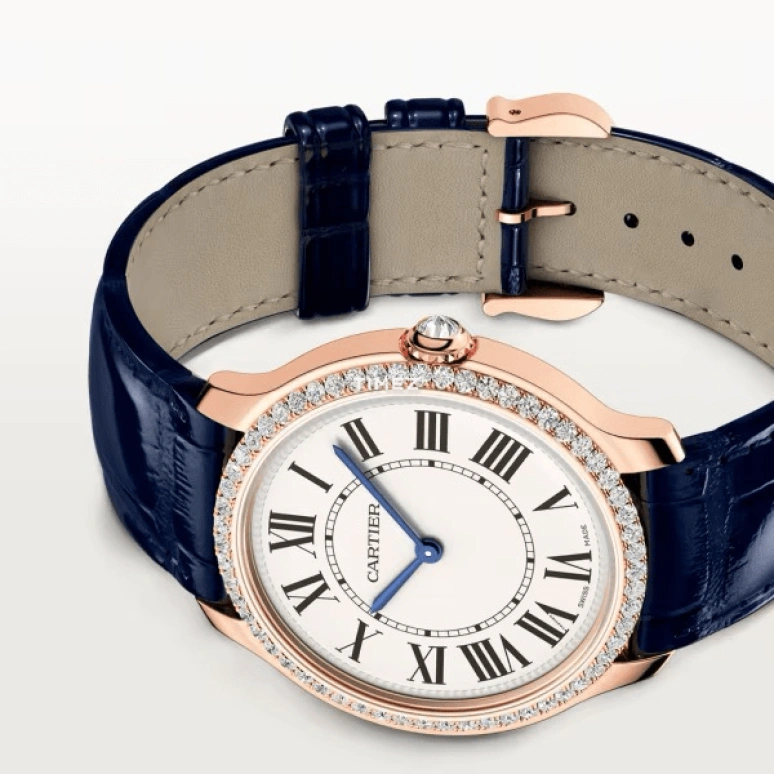 Cartier,Ronde de Cartier 36mm,36mm,Rose Gold,Cream,Quartz,Sapphire,Crystal Glass,Round,WJRN0010