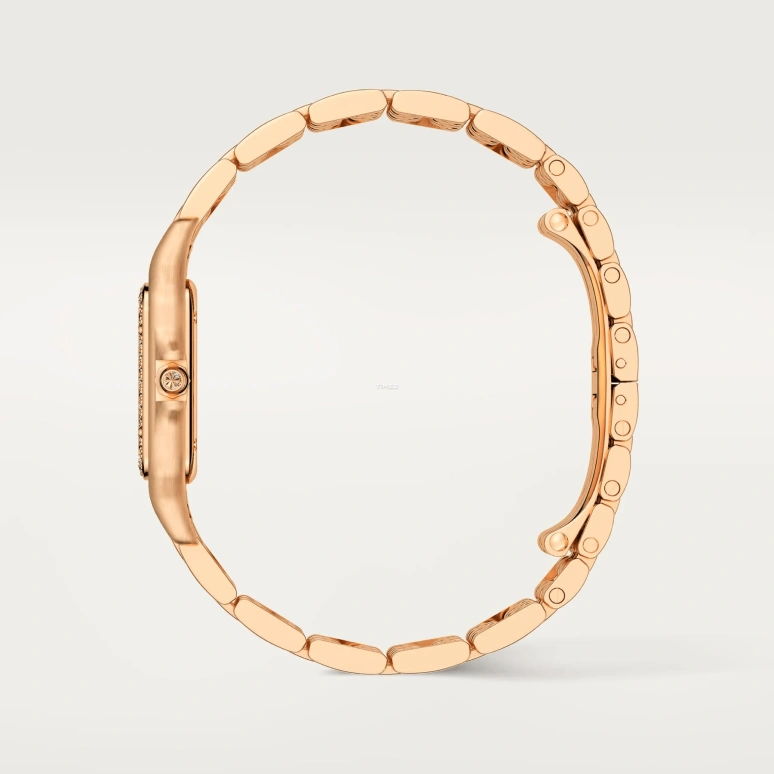 Cartier,Panthère de Cartier 27x37mm,27x37mm,Rose Gold,Grey,Quartz,Sapphire,Crystal Glass,Square,WJPN0038