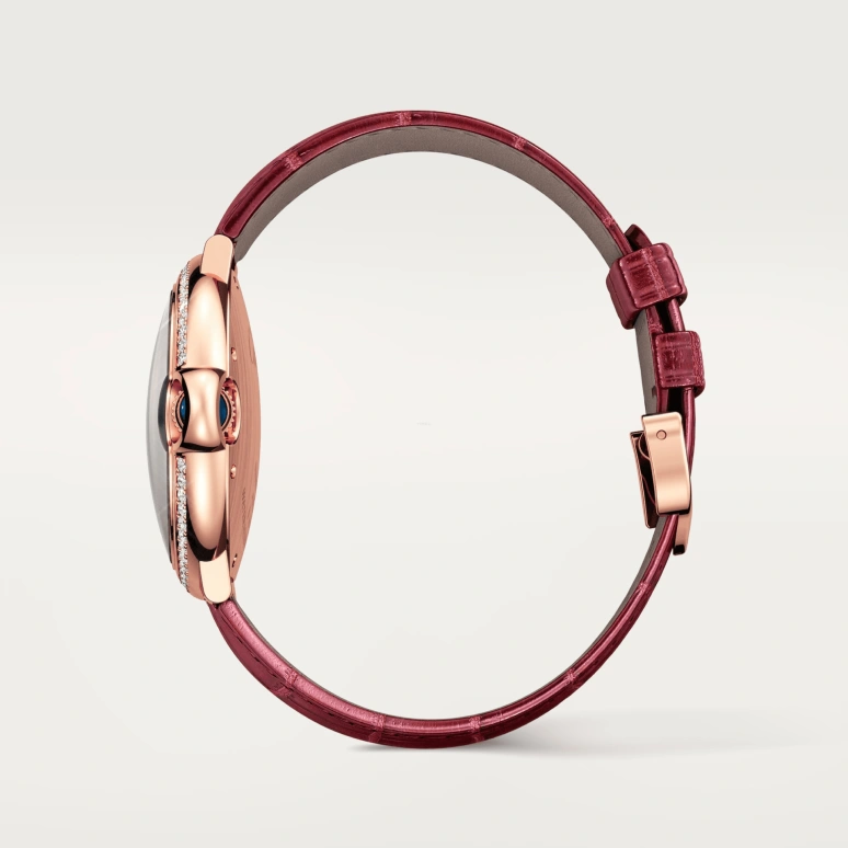 Cartier,Ballon Bleu de Cartier 36mm,36mm,Rose Gold,Silver,Automatic,Sapphire,Crystal Glass,Round,WJBB0034
