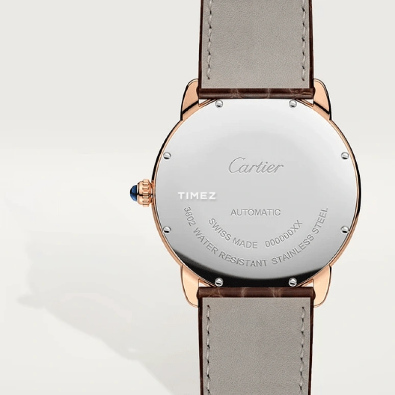 Cartier,Ronde de Cartier 42mm,42mm,Rose Gold,Silver,Automatic,Day,42hours,W6701009