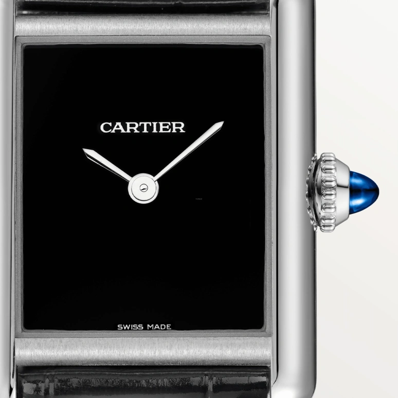 Cartier,Tank 29.50x22mm,29.50x22mm,Stainless Steel,Black,Quartz,Sapphire,Crystal Glass,Square,WSTA0071