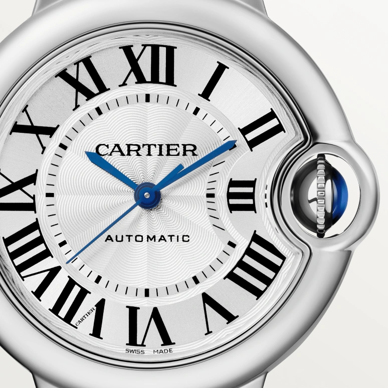 Cartier,Ballon Bleu de Cartier 33mm,33mm,Stainless Steel,Silver White,Automatic,Sapphire,Crystal Glass,Round,WSBB0030