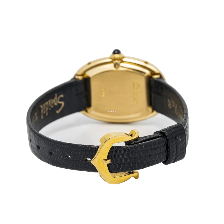 Cartier,Baignoire 21x31mm,21x31mm,Yellow Gold,White,Handwound,Sapphire,Oval,78094