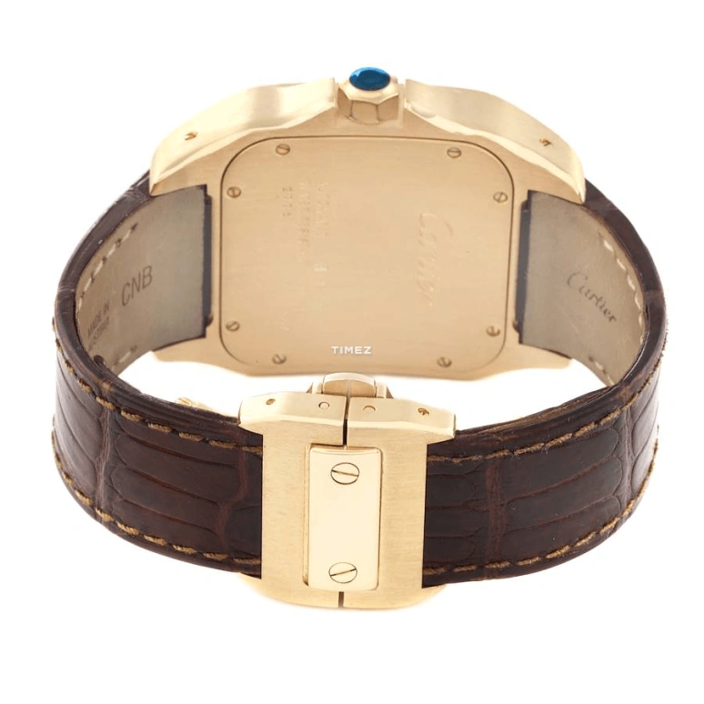Cartier,Santos de Cartier 51.10x41.30mm,51.10x41.30mm,Yellow Gold,White,Automatic,42hours,In-house Caliber,W20071Y1