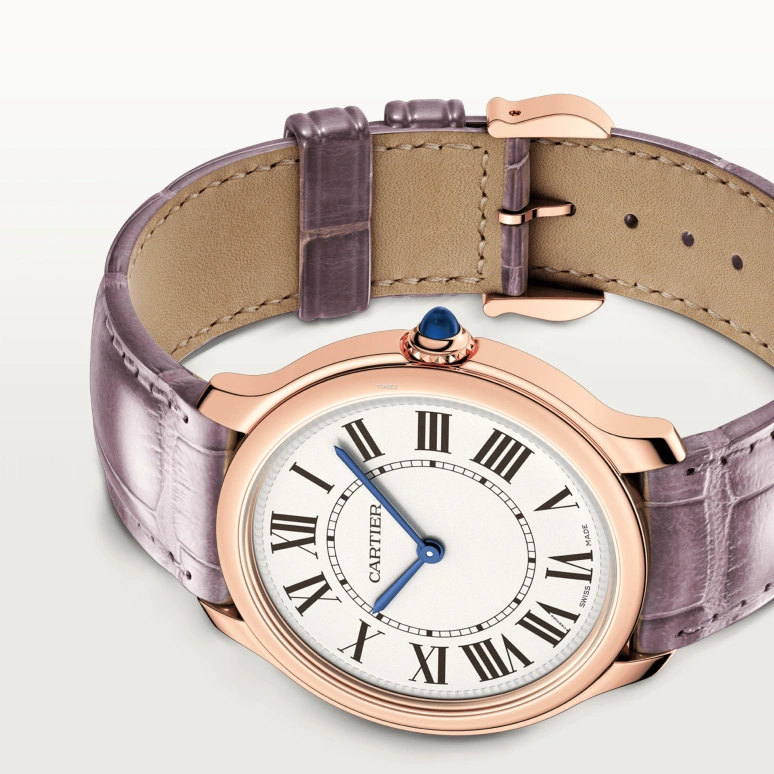 Cartier,Ronde de Cartier 36mm,36mm,Rose Gold,Cream,Quartz,Sapphire,Crystal Glass,Round,WGRN0017
