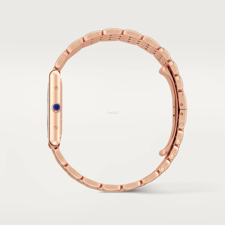 Cartier,Tank 33.70x25.50mm,33.70x25.50mm,Rose Gold,Silver,Handwound,38hours,In-house Caliber,WGTA0024