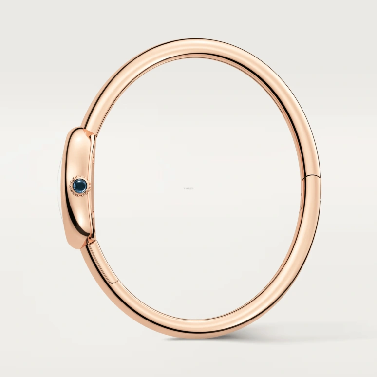 Cartier,Baignoire 24.60x18.70mm,24.60x18.70mm,Rose Gold,White,Quartz,Crystal Glass,Sapphire,Oval,WGBA0047