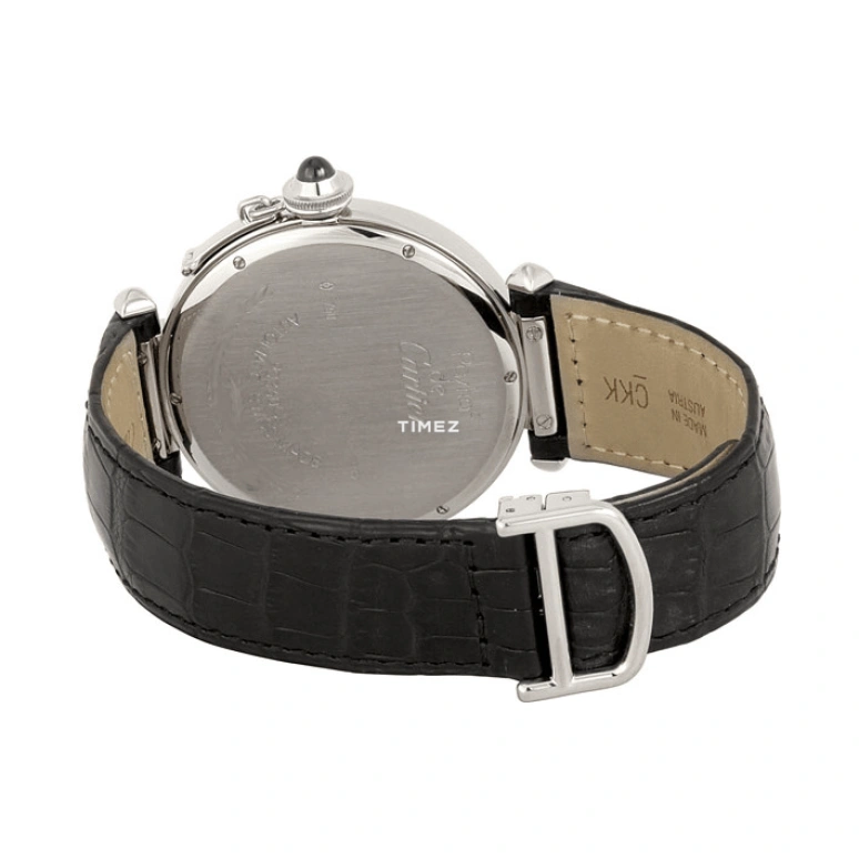 Cartier,Pasha de Cartier 42mm,42mm,Platinum,Silver,Automatic,Sapphire,Crystal Glass,Round,W3018751