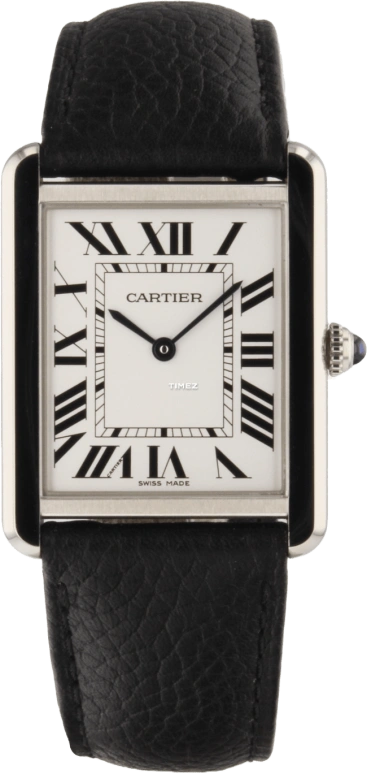 Cartier,Tank 34.80x27.40mm,34.80x27.40mm,Stainless Steel,Silver,Quartz,Sapphire,Crystal Glass,Square,WSTA0028