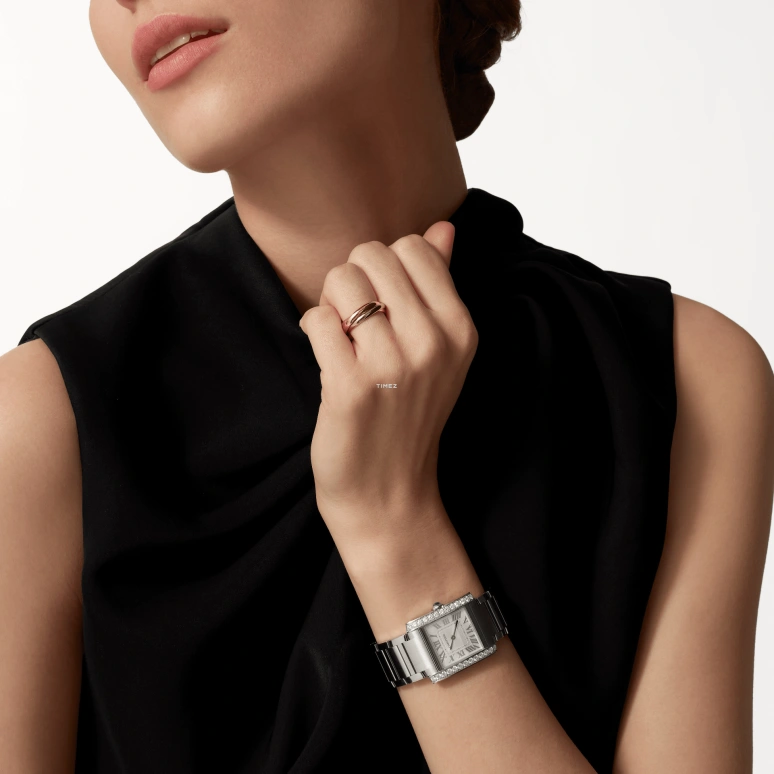 Cartier,Tank 32x27mm,32x27mm,Stainless Steel,Silver,Quartz,Sapphire,Crystal Glass,Square,W4TA0028