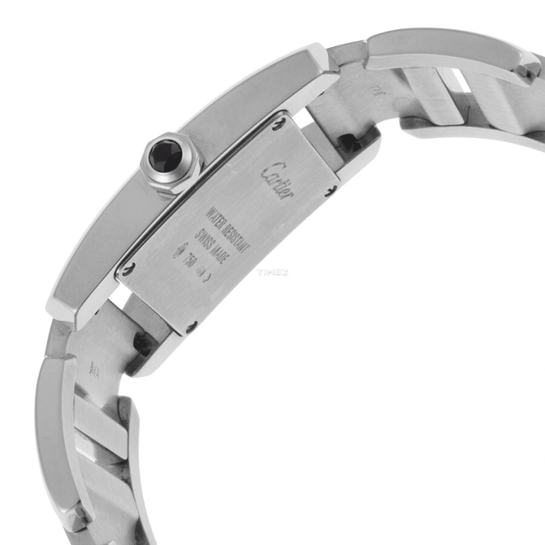 Cartier,Tank 22.50x22mm,22.50x22mm,White Gold,White,Silver,Quartz,Sapphire,Crystal Glass,Square,W650059H